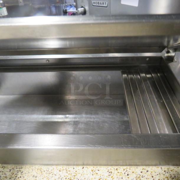 One Delfield 2 Door, 2 Drawer MEGA Top Refrigerated  Pizza Prep Table With A Custom Made 24 Inch Marble Top Board And 2 Racks On Casters. Model# 186114PTB. 115 Volt. $14,691.00. TESTED AND WORKING. - Image 7 of 8