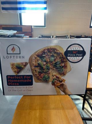 One NEW 16 Inch Wooden Pizza Peeler.