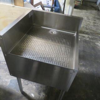 One Krowne Under Bar Stainless Steel Corner Drain Table. Model# KR324-C24R24X24X36. $1001.55.