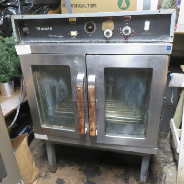 One Vulcan Thermaire Electric Convection Oven With 5 Racks. Model# ET-10. 208 Volt. 3 Phase. 36X34X53.5 - Image 1 of 3