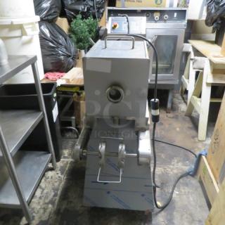 One NEW Topcusan Commercial Floor Style Meat Ball Forming Machine On Casters. Model# P20. 20X52X52