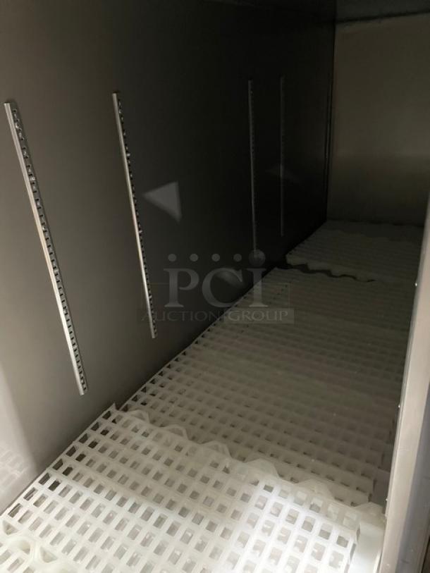 NEW! SCRATCH-N-DENT! Micro Matic Pro-Line E Series Commercial Black 3 Door Refrigerated Back Bar Cooler! With Stainless Steel Worktop! With Lock & Keys! Model: MBB-94 E SN: 17440210M! 115V 1 Phase! - Image 6 of 12