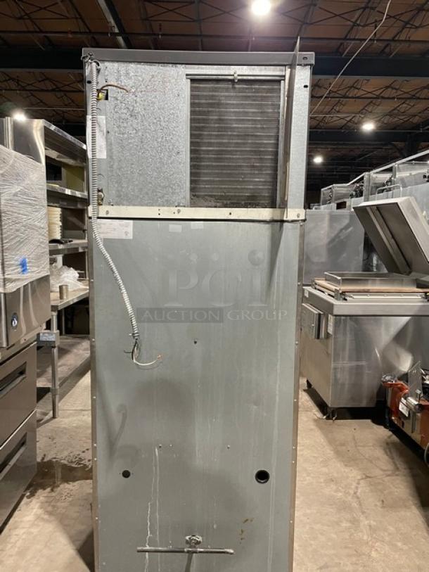Manitowoc Commercial Stainless Steel Air-Cooled Ice Cuber Machine Head! Model: QD0452A SN: 001162829! 115V 1 Phase! On Manitowoc Commercial Ice Bin! With Ice Vending Dispenser! Model: SPA310 SN: 310056065! 115V 1 Phase! - Image 3 of 10