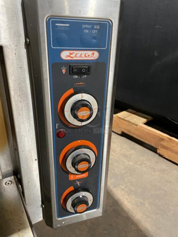Leego Commercial Stainless Steel Electric Powered Countertop Single Deck Bakery/Pizza Oven! With Iron Bottom! With Sheet Pan! Model: RN-2109E SN: RN2109E1050000790GA! 220V! - Image 7 of 10