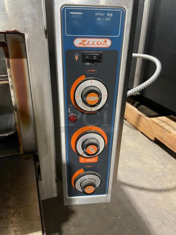 Leego Commercial Stainless Steel Electric Powered Countertop Single Deck Bakery/Pizza Oven! With Iron Bottom! With Sheet Pan! Model: RN-2109E SN: RN2109E1050001190GA! 220V! - Image 6 of 10