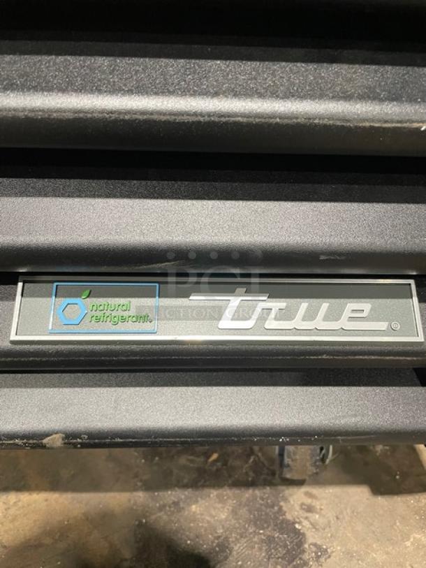 True Commercial Black Self-Contained Triple Glass Swing Door Reach In Refrigerator Merchandiser! Energy Star Certified! With LED Lighting! With Heavy Duty Poly Coated Wire Racks! Model: GDM-72-HC~TSL01 SN: 10159914! 115V 1 Phase! On Casters! - Image 9 of 12