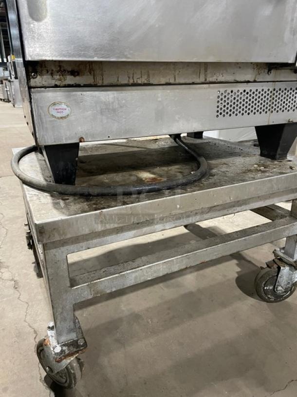 TurboChef Tornado Series Commercial Stainless Steel Electric Powered Double Stacked Rapid Cook Turbo Ovens! With Digital Touch Controls! Model: NGCD6 SN: NGCD6D13062! 208-240V! On Equipment Cart With Casters! 2X Your Bid Makes One Unit! - Image 10 of 11