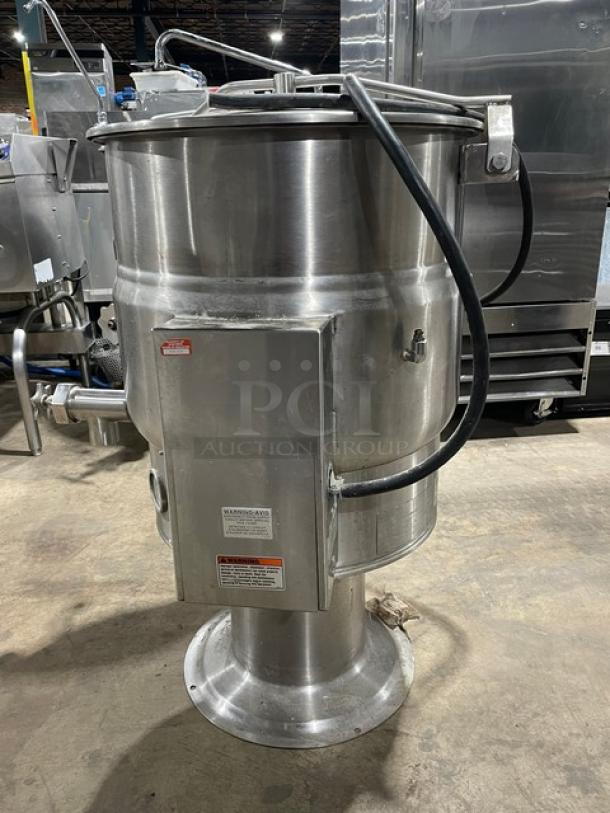Blodgett Commercial Stainless Steel Electric Powered Stationary 2/3 Jacketed 20-Gal Pedestal Kettle! With Swing Spout Faucet! Model: KPS-20E SN: 111606S4178-5948! 208V 3 Phase! On Base! - Image 2 of 12