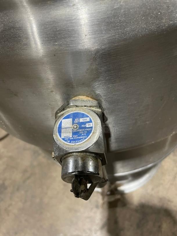 Blodgett Commercial Stainless Steel Electric Powered Stationary 2/3 Jacketed 20-Gal Pedestal Kettle! With Swing Spout Faucet! Model: KPS-20E SN: 111606S4178-5948! 208V 3 Phase! On Base! - Image 8 of 12