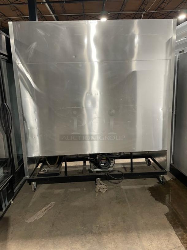 True Commercial Stainless Steel Solid 3 Door Reach In Refrigerator! With Poly Coated Wire Racks! Model: T-72 SN: 1-4870104! 115V 1 Phase! On Casters! - Image 3 of 13