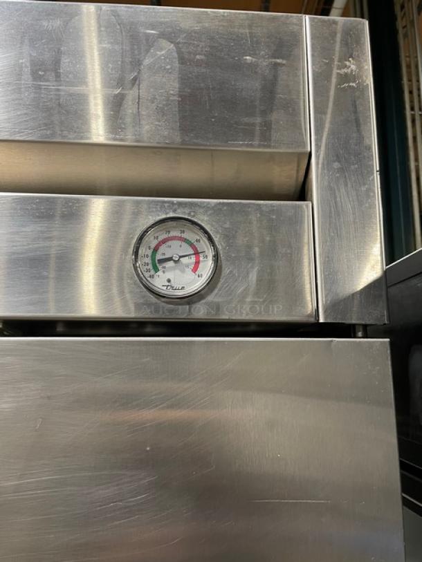 True Commercial Stainless Steel Solid 3 Door Reach In Refrigerator! With Poly Coated Wire Racks! Model: T-72 SN: 1-4870104! 115V 1 Phase! On Casters! - Image 11 of 13