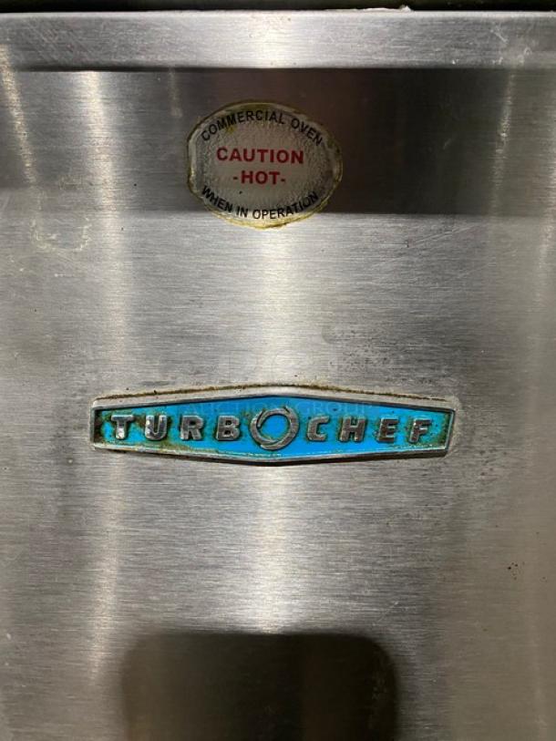 TurboChef Tornado Series Commercial Stainless Steel Electric Powered Double Stacked Rapid Cook Turbo Ovens! With Digital Touch Controls! Model: NGCD6 SN: NGCD6D05614! 208-240V! On Equipment Cart With Casters! 2X Your Bid Makes One Unit! - Image 8 of 12
