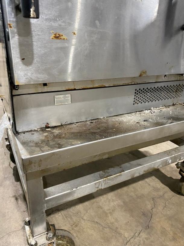 TurboChef Tornado Series Commercial Stainless Steel Electric Powered Double Stacked Rapid Cook Turbo Ovens! With Digital Touch Controls! Model: NGCD6 SN: NGCD6D05614! 208-240V! On Equipment Cart With Casters! 2X Your Bid Makes One Unit! - Image 11 of 12