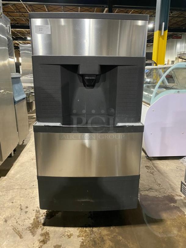 Manitowoc Q Series Commercial Stainless Steel Ice Dispenser Bin! With Push Type Dispenser! Model: QPA310 SN: 991163796! 120V 1 Phase! On Legs! - Image 1 of 10