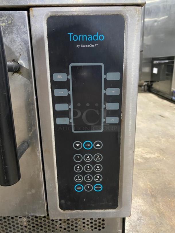 TurboChef Tornado Series Commercial Stainless Steel Electric Powered Countertop Rapid Cook Turbo Oven! With Digital Touch Controls! Model: NGCD6 SN: NGCD6D11238! 208/240V 1 Phase! On Legs! - Image 8 of 10