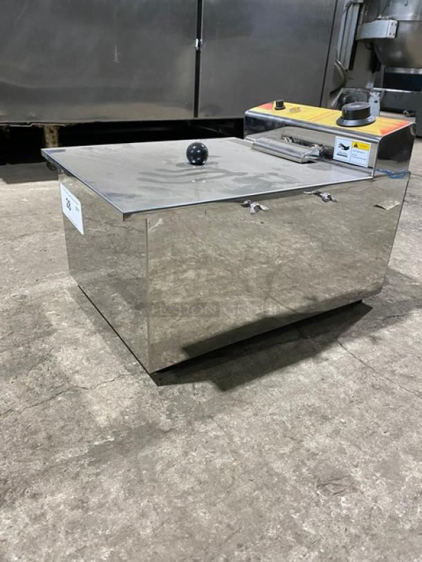 Commercial Stainless Steel Electric Powered Countertop Corndog Deep Fryer! With Hinged Cover! Model: NP-393 SN: 935015! 220V! - Image 2 of 9