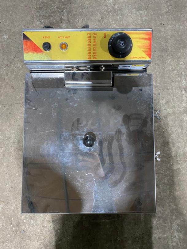 Commercial Stainless Steel Electric Powered Countertop Corndog Deep Fryer! With Hinged Cover! Model: NP-393 SN: 935015! 220V! - Image 9 of 9