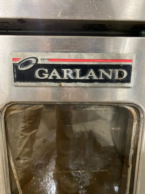 Garland Master 200 Series Commercial Stainless Steel Natural Gas Powered Single Stacked Convection Oven! With Wire Oven Racks! On Legs! - Image 10 of 11