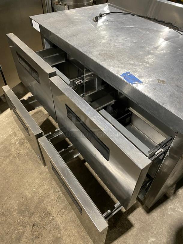Hoshizaki Commercial Stainless Steel 4 Drawer Worktop Freezer! With Back Splash! Model: CRMF48-WD4 SN: G50031F! 115V 1 Phase! On Casters! - Image 5 of 10