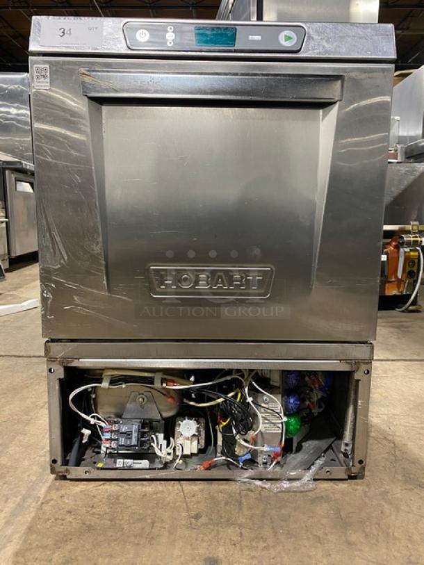 Hobart! New Body Style! Advansys Series Commercial Stainless Steel High Temperature Undercounter Dishwasher! With Full Size Peg Rack! Model: LXER SN: 231208011! 120/208-240V 1 Phase! - Image 1 of 10