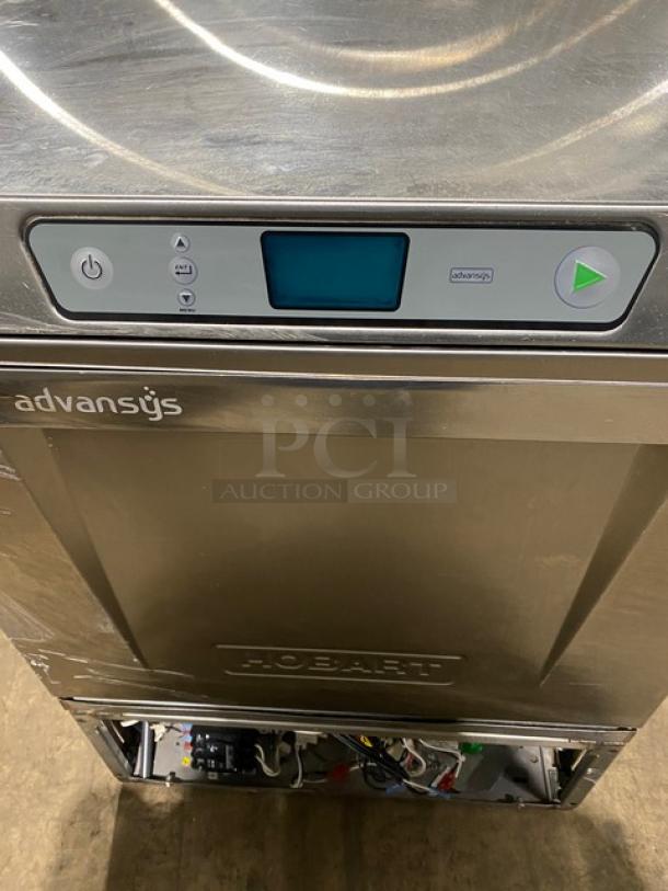 Hobart! New Body Style! Advansys Series Commercial Stainless Steel High Temperature Undercounter Dishwasher! With Full Size Peg Rack! Model: LXER SN: 231208011! 120/208-240V 1 Phase! - Image 6 of 10