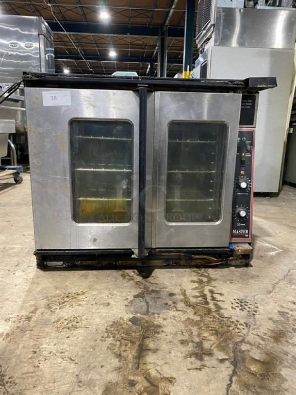 Bakers Pride Master 200 Series Commercial Stainless Steel Natural Gas Powered Single Stack Convection Oven! With Wire Oven Racks! - Image 1 of 10