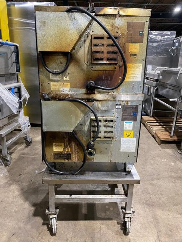 TurboChef Tornado Series Commercial Stainless Steel Electric Powered Double Stacked Rapid Cook Turbo Ovens! With Digital Touch Controls! Model: NGCD6 SN: NGCD6D07506! 208/240V! On Equipment Cart With Casters! 2X Your Bid Makes One Unit! - Image 3 of 11