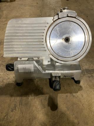 Adcraft Commercial Stainless Steel Electric Powered Countertop Meat Deli Slicer! On Legs!