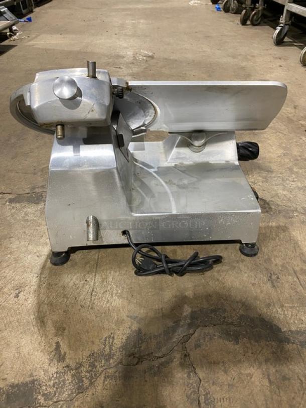 Adcraft Commercial Stainless Steel Electric Powered Countertop Meat Deli Slicer! On Legs! - Image 3 of 7