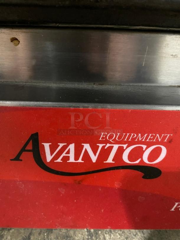 Avantco Commercial Stainless Steel Electric Powered Countertop Double Panini/Sandwich Press Grill! With Individual Thermostatic Controls! With Grooved Grates! Model: P82 SN: 03201023045! 120V! On Legs! - Image 9 of 9