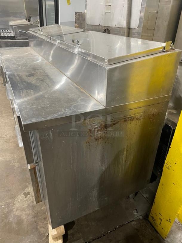 Commercial Stainless Steel 4 Drawer Refrigerated Bain Marie Style Mega Top Salad/Sandwich Prep Table! On Legs! - Image 4 of 12