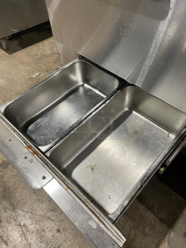 Commercial Stainless Steel 4 Drawer Refrigerated Bain Marie Style Mega Top Salad/Sandwich Prep Table! On Legs! - Image 8 of 12