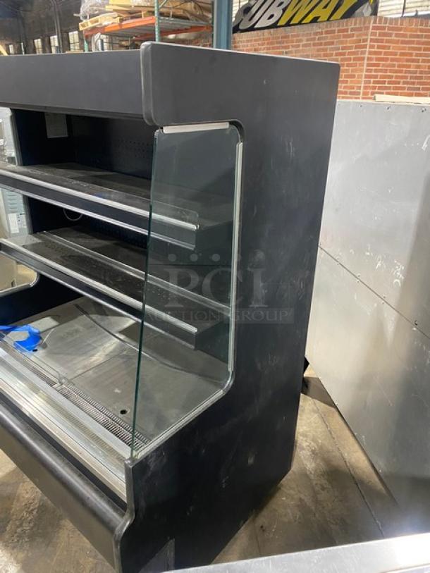 Amtekco Commercial Black 3-Tier Refrigerated Open Grab-N-Go Merchandiser Display Case! With Adjustable Shelves! Model: BC-4 SN: BC4-0059! 115V 1 Phase! On Casters! - Image 4 of 10