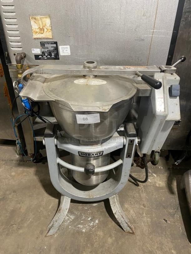 Hobart Commercial Heavy-Duty Floor Model 30 Qt. Cutter/Mincer Mixer! With Stainless Steel 90 Degree Tilting Bowl & Clear Lexan Cover! 200V 3 Phase! Model: HCM 300 SN: 31-1153-470! - Image 1 of 13