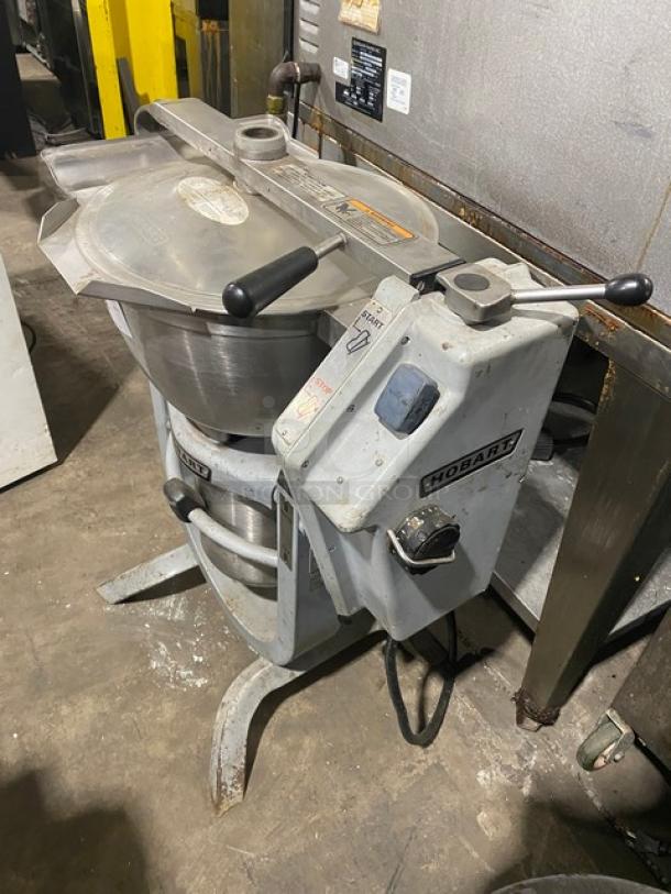 Hobart Commercial Heavy-Duty Floor Model 30 Qt. Cutter/Mincer Mixer! With Stainless Steel 90 Degree Tilting Bowl & Clear Lexan Cover! 200V 3 Phase! Model: HCM 300 SN: 31-1153-470! - Image 2 of 13