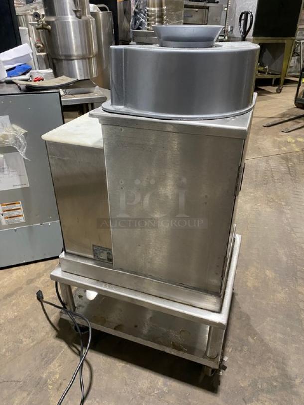 Somerset Commercial Stainless Steel Electric Powered Heavy-Duty 1-36 Oz. Dough Rounder Machine! Model: SDR-400 SN: 1510K0138! 115V 1 Phase! With Single Shelf Equipment Cart! On Casters! - Image 3 of 12