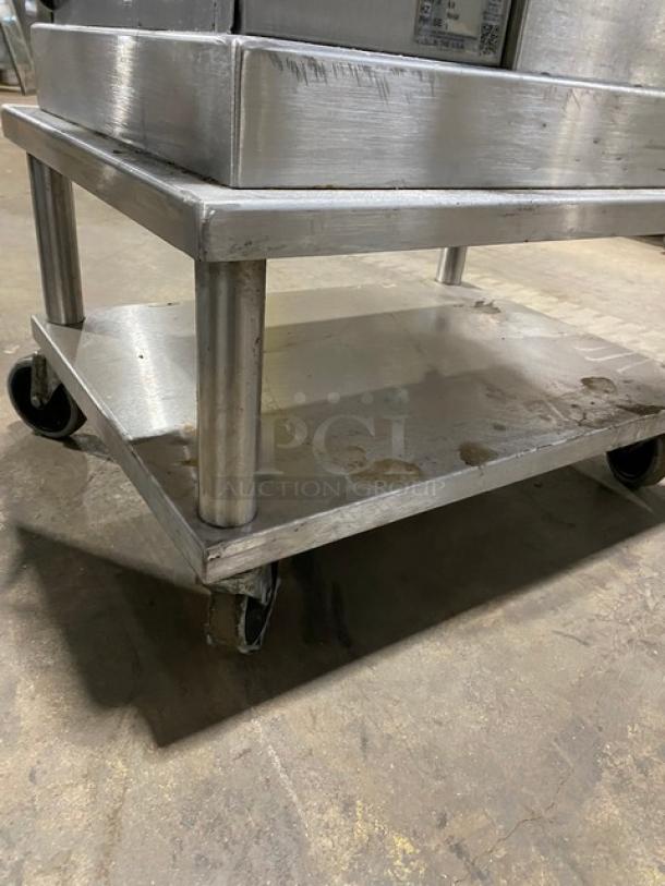 Somerset Commercial Stainless Steel Electric Powered Heavy-Duty 1-36 Oz. Dough Rounder Machine! Model: SDR-400 SN: 1510K0138! 115V 1 Phase! With Single Shelf Equipment Cart! On Casters! - Image 9 of 12