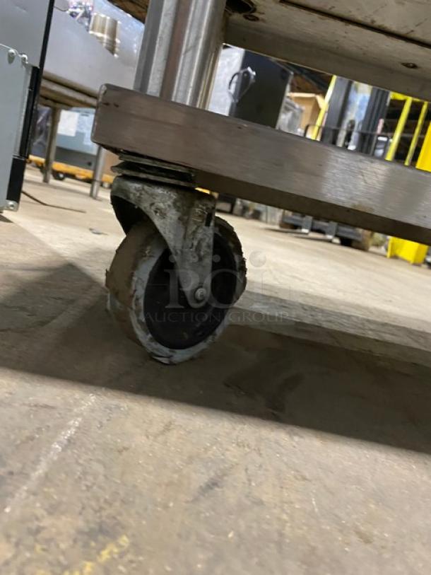 Somerset Commercial Stainless Steel Electric Powered Heavy-Duty 1-36 Oz. Dough Rounder Machine! Model: SDR-400 SN: 1510K0138! 115V 1 Phase! With Single Shelf Equipment Cart! On Casters! - Image 12 of 12