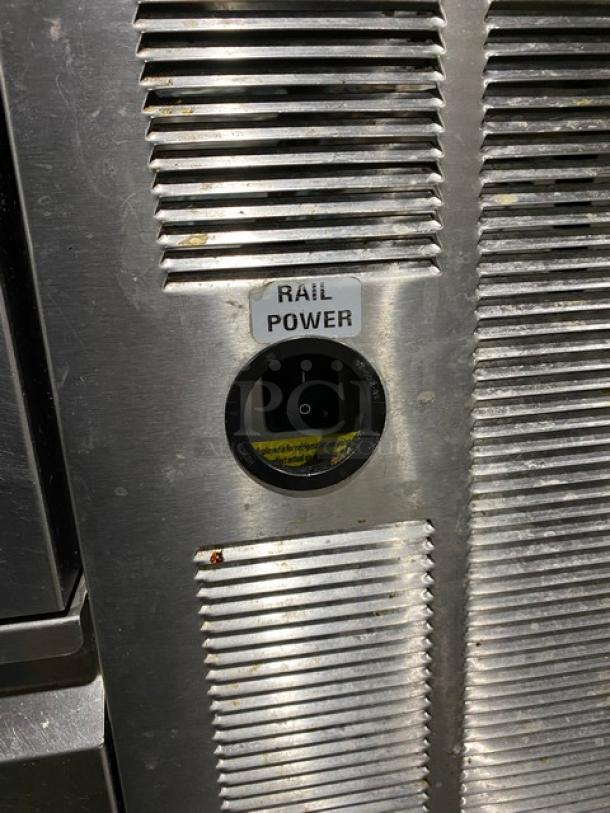 Delfield Commercial Stainless Steel 6 Drawer Refrigerated Bain Marie Style Mega Top Pizza Prep Table! With Removable Cutting Board! Model: 18672PTBMP SN: 2109820100067! 115V 1 Phase! On Casters! - Image 8 of 14