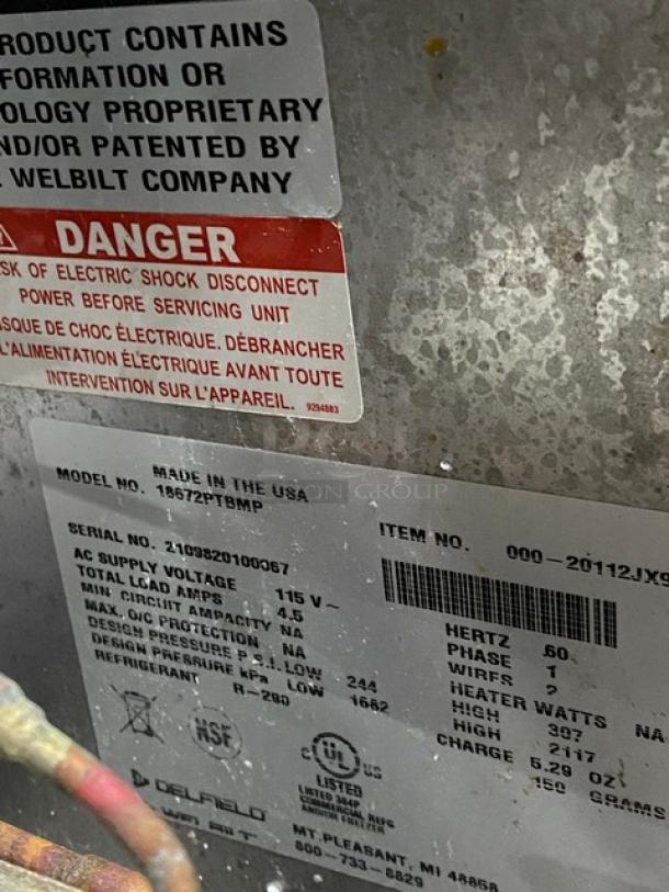 Delfield Commercial Stainless Steel 6 Drawer Refrigerated Bain Marie Style Mega Top Pizza Prep Table! With Removable Cutting Board! Model: 18672PTBMP SN: 2109820100067! 115V 1 Phase! On Casters! - Image 11 of 14