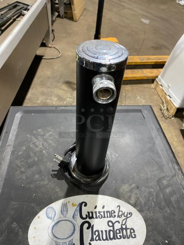 Galaxy Commercial Black Free Standing Single Door Kegerator/Beer Cooler! With Single Tap Tower! Model: 177KEGRTRSS! 115V! On Casters! - Image 7 of 11