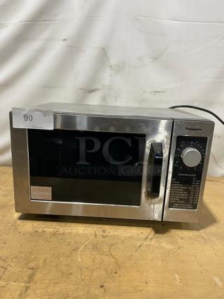 Panasonic Commercial Stainless Steel Electric Powered Countertop Microwave Oven! Model: NE-1025F SN: 6H18150080! 120V! On Legs!