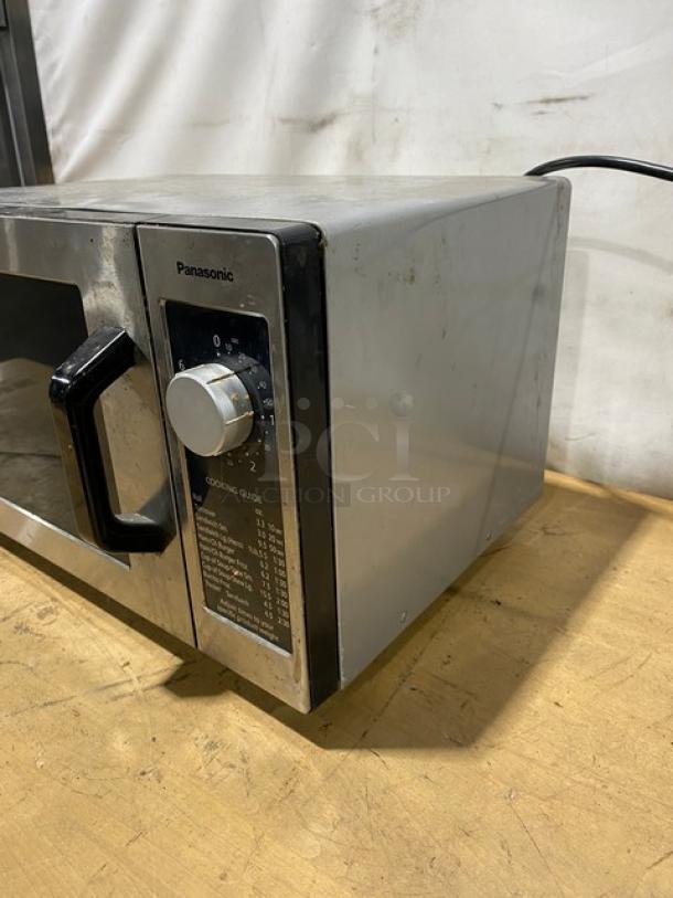 Panasonic Commercial Stainless Steel Electric Powered Countertop Microwave Oven! Model: NE-1025F SN: 6H18150080! 120V! On Legs! - Image 2 of 9