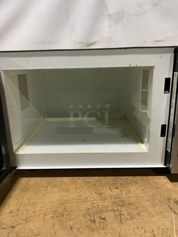 Panasonic Commercial Stainless Steel Electric Powered Countertop Microwave Oven! Model: NE-1025F SN: 6H18150080! 120V! On Legs! - Image 5 of 9