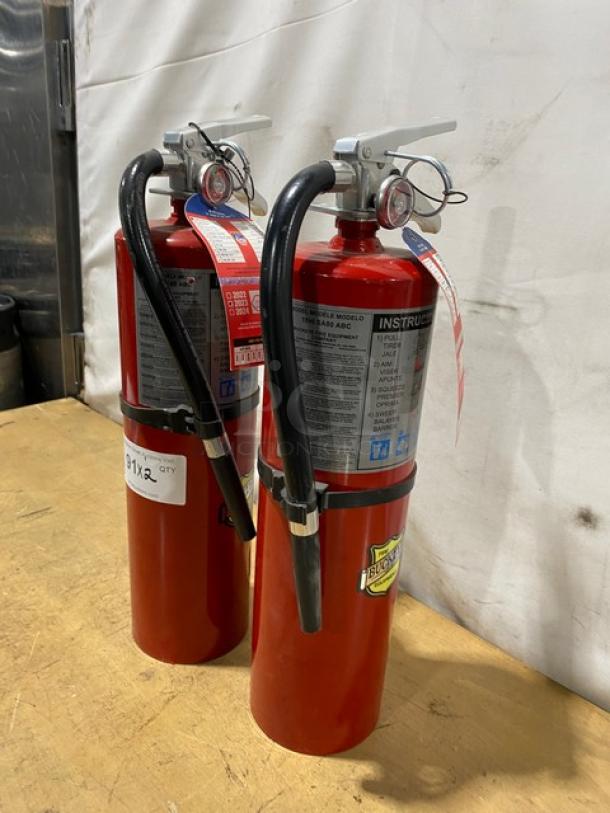 Commercial Red Fire Extinguishers! 2X Your Bid! - Image 2 of 8