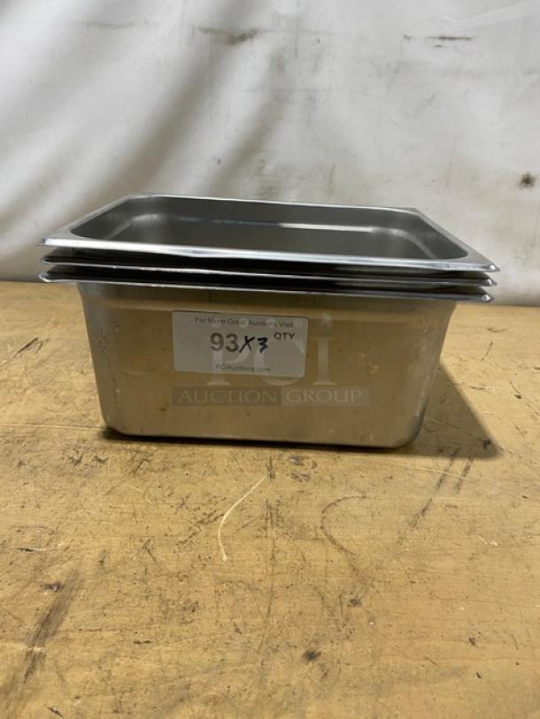 Choice Commercial Stainless Steel Half Size 6" Deep Hotel/Steamtable Pans! Model: 4070269! 3X Your Bid! - Image 1 of 8