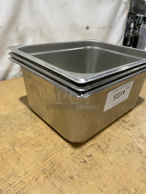 Choice Commercial Stainless Steel Half Size 6" Deep Hotel/Steamtable Pans! Model: 4070269! 3X Your Bid! - Image 2 of 8
