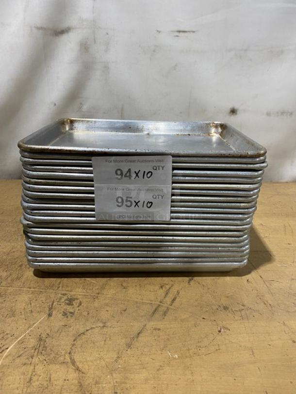 Commercial Stainless Steel Sheet Pans! 10X Your Bid! - Image 1 of 9