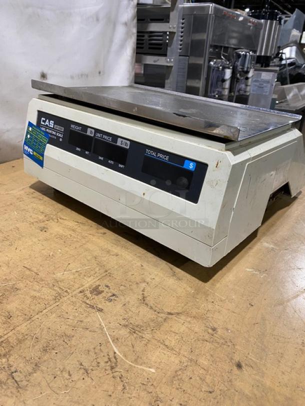 CAS-USA Commercial Countertop Programable Label Printing Scale! Model: LP-1000 SN: PK01500377! 120V! On Legs! - Image 4 of 8