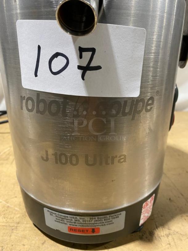 Robot Coupe Commercial Stainless Steel Countertop Automatic Juice Extractor/Centrifugal Juicer! Model: J100 Ultra SN: 7140206703L-11! 120V 1 Phase! - Image 6 of 9
